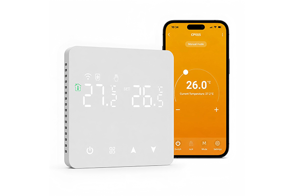 Smart home WiFi thermostat, built-in wall-mounted room thermostat, compatible with water heater thermostat, electric underfloor heating and boilers